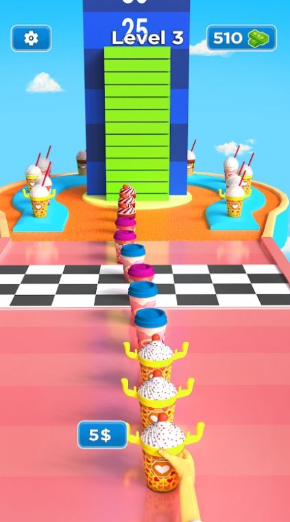 咖啡堆栈跑3D手游