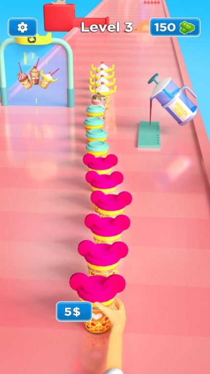 咖啡堆栈跑3D手游