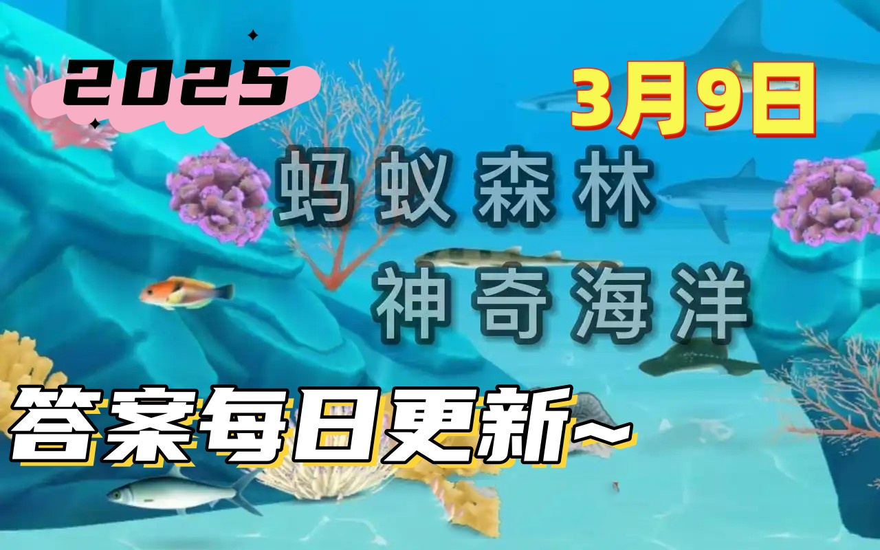 海山通常是在海面以下还是海面以上-神奇海洋3月9日答案最新2025