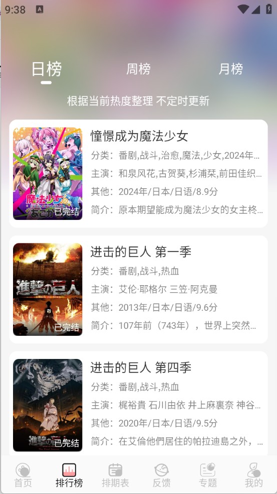 TrAni追番