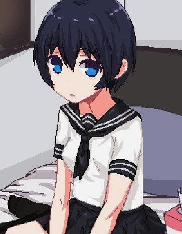 和妹妹两个人看家纸盒子