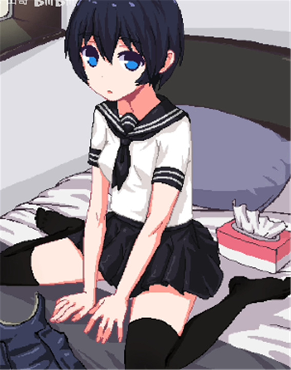 和妹妹两个人看家纸盒子