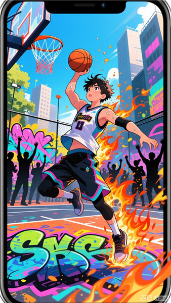 篮球街头热血投篮比赛