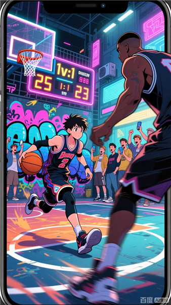 篮球街头热血投篮比赛